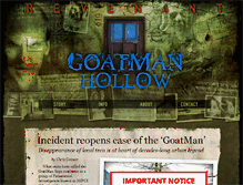 Tablet Screenshot of goatmanhollow.com